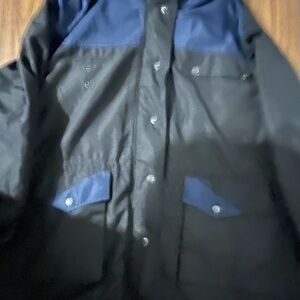 Genuine Dutch Netherlands Politie parka liner Hood Blue coat men officer jacket